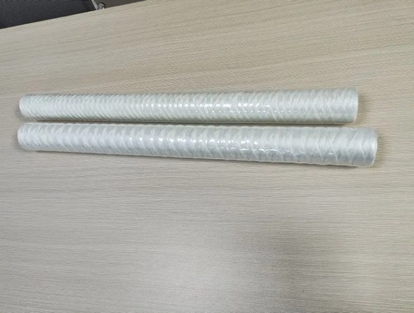 Filtro a cartuccia ferita in fibra di vetro usata a caldo con mezzi filtro motore elemento componenti core componenti.